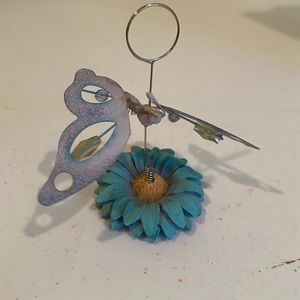 Butterfly & flower photo holder